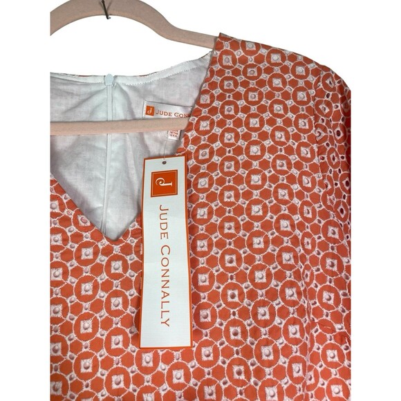 Jude Connally Kerry  Dress Bamboo Lattice Apricot Jude Cloth V‎ Nk XL. $218 - Picture 4 of 13